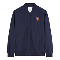 美国马球协会 U.S. POLO ASSN.夹克外套男秋季男士休闲立领飞行茄克保罗宽松上衣2XL