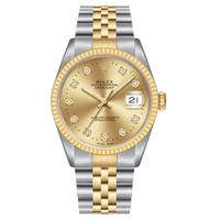 ROLEX 劳力士 日志型系列 36毫米自动上链腕表 16233 金色表盘版