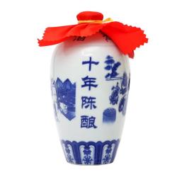 古越龙山 正宗绍兴黄酒鉴湖酒坊青花10年陈手工冬酿花雕酒加饭老酒
