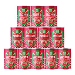 笑厨 番茄块400g*12罐配料仅新疆新鲜番茄