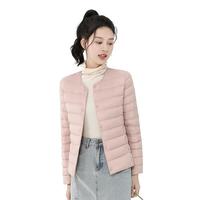 雪中飞羽绒内胆女轻薄羽绒服女短款新款内搭外穿修身 米白 M (160)