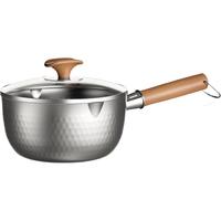 康巴赫（KBH）雪平锅316L不锈钢奶锅三层钢加厚辅食锅泡面锅炉灶通用20cm 【0涂层】316L不锈钢雪平锅 20cm