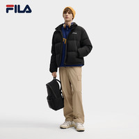 FILA斐乐男士羽绒服2025冬季宽松保暖运动外套RGB多彩羽绒 【常规款】姜喜黄-YE 170/92A/M