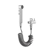 潜水艇（Submarine）卫生间马桶冲水喷枪伴侣喷水枪冲洗器喷头妇洗厕所洗屁股京 【升级款】银喷枪+银灰管+分水器