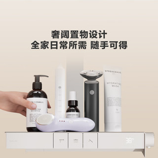科勒（KOHLER）雨神2.0淋浴花洒数显龙头湃乐恒温三出水淋浴柱浴缸淋浴房冲淋 湃乐恒温三出水淋浴柱-云缎沙