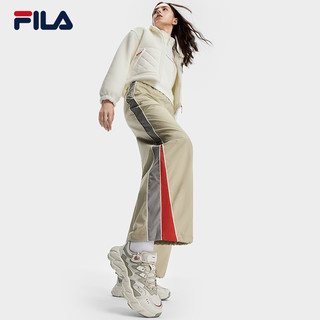 FILA 斐乐女鞋老爹鞋运动鞋2025秋季鞋子蕨草鞋2休闲鞋 黑/南极灰-BA 37.5