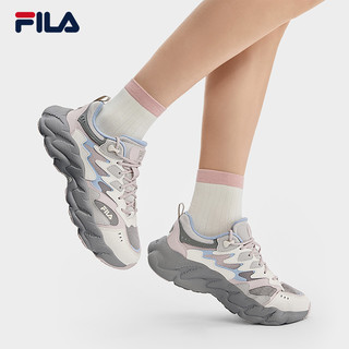 FILA 斐乐女鞋老爹鞋运动鞋2025秋季鞋子蕨草鞋2休闲鞋 黑/南极灰-BA 37.5