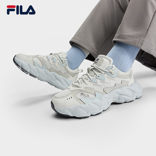 FILA 斐乐女鞋老爹鞋运动鞋2025秋季鞋子蕨草鞋2休闲鞋 黑/南极灰-BA 37.5