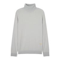 卡宾（CABBEEN）卡宾都市男装字母刺绣高领毛衣22秋线衫 果灰色38 L (175) 50