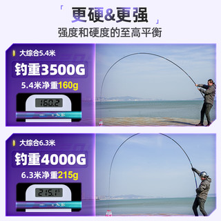 创威凌天二代大综合钓鱼竿手杆超轻硬碳素19调鲫鲤鱼竿黑坑台钓竿