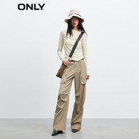 ONLY秋冬辣妹休闲百搭一字领修身长袖T恤女|123301026 160/80A