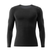 蕉内热皮502++男士保暖上衣秋冬季加绒加厚秋衣打底衫7A抗菌保暖内衣 黑色 3XL