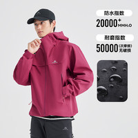 拓路者 朱雀PRO冲锋衣女春秋户外防风防水夹克女款外套 男-矿石蓝 全衣压胶|高透排湿