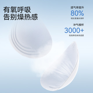 都市丽人 冰丝凉感抗菌 肤色+蓝色 S码 文胸