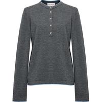 EP雅莹2025秋装 半开领叠层软糯细腻羊毛羊绒混纺针织衫9570A 灰色 2XL