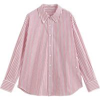 初语莱赛尔棉质条纹衬衫2025新款女法式宽松上衣遮阳衫空调衫外套