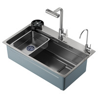 JOMOW加厚集渣水槽厨房大单槽304不锈钢厨房洗碗洗菜盆水池JMW16