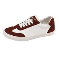 LOGAN COWES复古德训鞋女2024年夏季运动板鞋平底女鞋休闲防泼水单鞋女款2303 砖红色 38