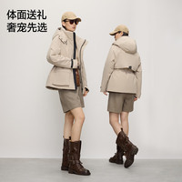 高梵风壳5.0黑金鹅绒服羽绒服25显高显瘦女冬季连帽收腰短外套 鎏金1号 S