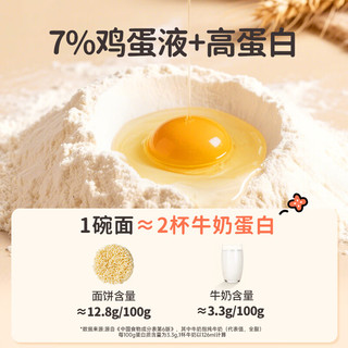 花田熊儿童方便面非油炸早餐鸡蛋面条65g*5包营养0添加速食泡面可干拌 【配料简单干净】65g*5袋