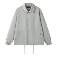 网易严选 男式休闲教练夹克 灰绿色