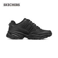 斯凯奇(Skechers)休闲运动鞋男复古潮流厚底增高缓震老爹鞋237145 全黑色/BBK 41.5