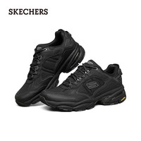 斯凯奇(Skechers)休闲运动鞋男复古潮流厚底增高缓震老爹鞋237145 全黑色/BBK 46