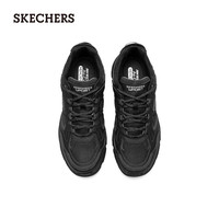 斯凯奇(Skechers)休闲运动鞋男复古潮流厚底增高缓震老爹鞋237145 全黑色/BBK 43