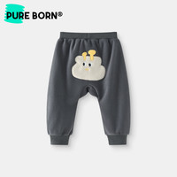 pureborn 博睿恩 男童女宝大屁屁裤秋冬2025新色婴儿宝宝小月龄pp裤子纯棉