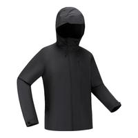 迪卡侬外套男单层春秋户外登山服NH500防风防水夹克5117384 黑色 L