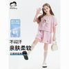 贝蒂 童装女童潮流宽松短袖T恤短裤套装2025年夏季儿童大童两件套