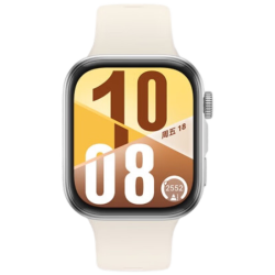 华为 HUAWEI WATCH FIT 4 智能手表 43mm 悦动白氟橡胶表带