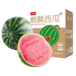 京鲜生 无籽麒麟西瓜 7-8斤