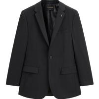 太平鸟男装 秋季商务休闲男士西服B1BAC1X03 黑色 M