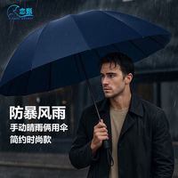 恋甄 十二骨手动 特大号晴雨两用雨伞