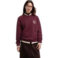 森马（Semir）[]女oversize发热抗菌2024冬季绣花抓绒上衣101724116004 砖红60753 L
