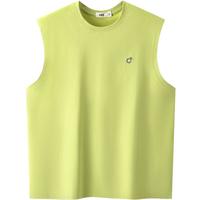 森马(Semir)背心男吸湿速干防晒无袖上衣拼接网眼运动宽松2025夏109325102102 杏黄30535