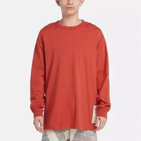 添柏岚男装户外棉质舒适透气印花圆领长袖T恤A6BM2 DL9 M 175/100A