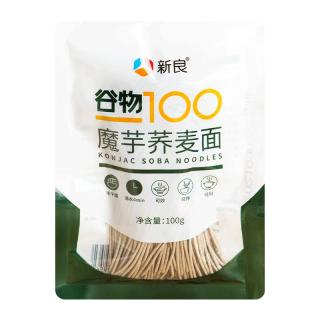 新良魔芋荞麦面魔芋半干鲜面条荞麦面 半干荞麦面条代餐粗粮面条  单包一人餐