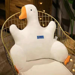 吉米兔 白色大鹅腰靠 55*45CM