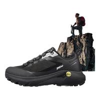 鲸动呼吸鞋防泼水户外登山徒步鞋男鞋女鞋特斯拉阀排气减震耐磨运动鞋 登月黑 42