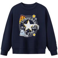 Converse匡威儿童上衣2025秋季新款男童套头卫衣时尚纯棉女童圆领上衣   【建议身高116-122cm】