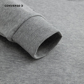 Converse匡威儿童上衣2025秋季男童套头卫衣时尚纯棉女童圆领上衣 岩岭灰 160 /80 【身高158-170cm】