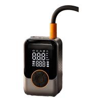 随途 车载充气泵汽车打气泵轮胎充气宝电动自行车打气筒有线无线测胎压 充满自停+收纳袋