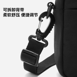 伯希和 户外斜挎包男CORDURA轻量运动骑行休闲胸包单肩包105025018黑