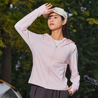 Simboo高指数UPF100+原纱防晒衣女夏防紫外线冰丝户外运动防晒服男 LB7030冰雾粉-女 M