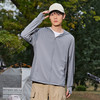 Simboo高指数UPF100+原纱防晒衣女夏防紫外线冰丝户外运动防晒服男 LB7030冰川灰-男 XL