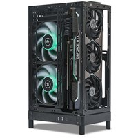 SSUPD美味网板二代Meshroom D ITX机箱 兼容matx转 4槽显卡280水冷 风冷双模式 高通透立体风道带防尘网 Meshroom D黑色/支持5090显卡