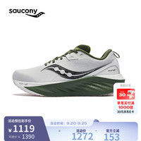 saucony 索康尼 彭于晏同款胜利22跑步鞋男缓震舒适慢跑鞋白绿43