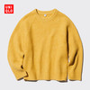 UNIQLO 优衣库 童装男童女童souffle yarn舒芙蕾针织衫/长袖毛衣473312 46 鹅黄色 110